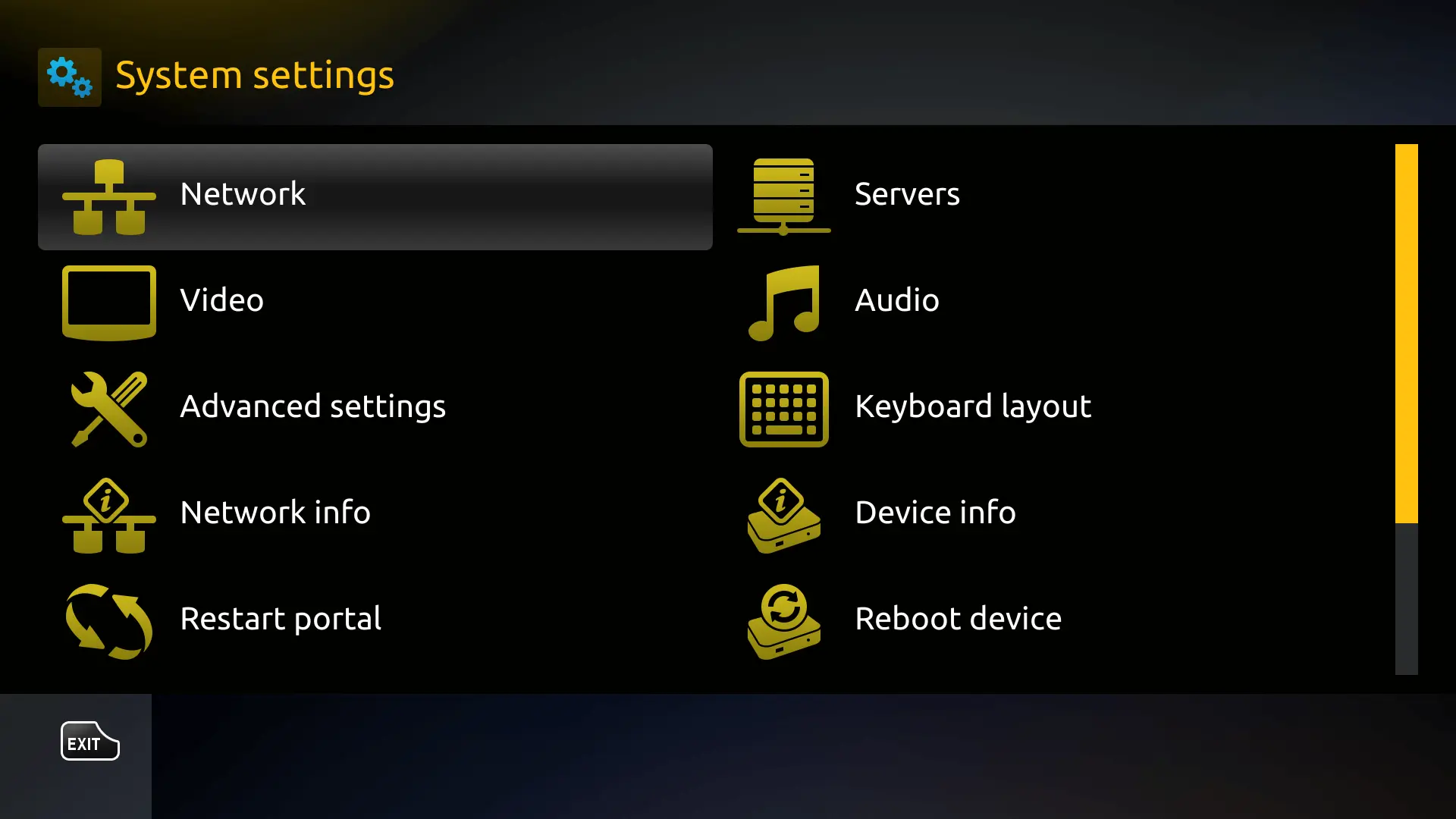 MAG box pointing towards the settings menu.